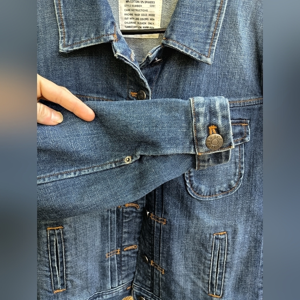 J. Crew Denim Blue Women's Jacket_Med - Picture 5 of 6